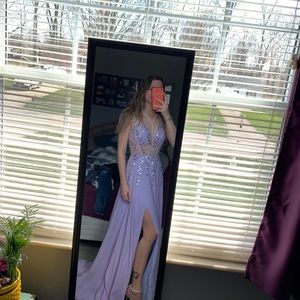 Light purple prom dress